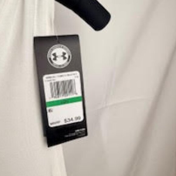 Under Armour White Performance Tank Top | Twist-Back Detail, Women's Large, NWT - Picture 6 of 9
